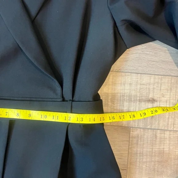 Karen Millen Tailored Black Belted Jumpsuit | Blazer Style | Elegant Workwear - Picture 8 of 10